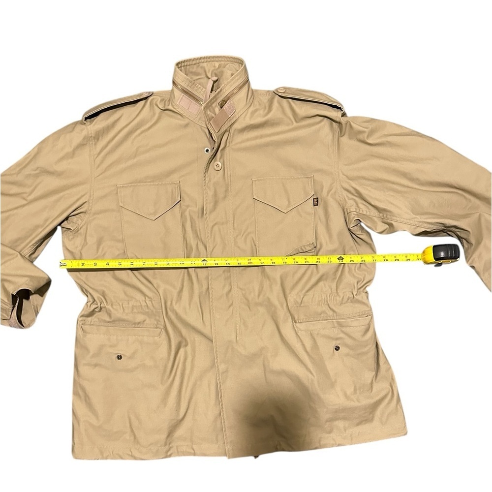 Alpha Industries Coat XL Regular Tan M65 Field Jacket First Gen Y2K Repro - Picture 16 of 16